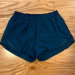 Lululemon blue green/teal shorts